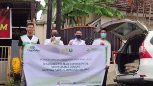 Read more about the article Yakesma Sumsel bekerjasama dengan Pegadaian Syariah Simpang Patal Palembang menyalurkan Sembako